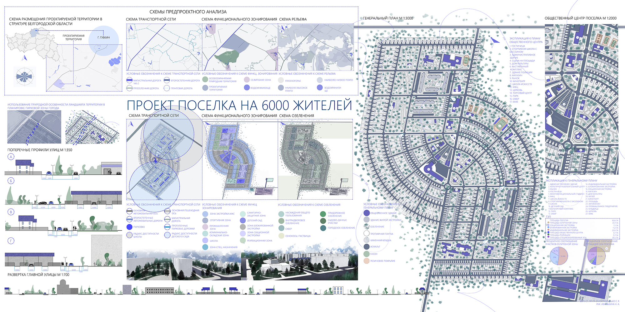 Проект поселка на 3000 жителей