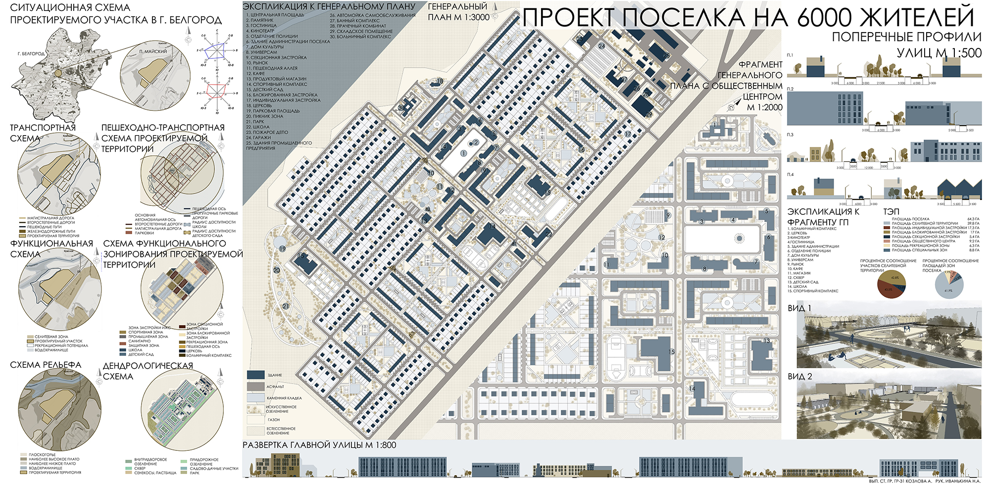 Поселок проект архитектурный