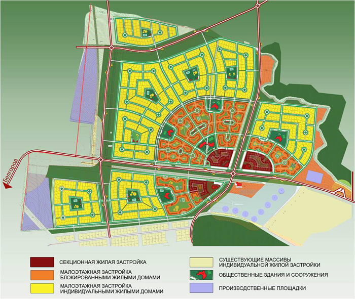 Цветной город план застройки